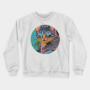 Chubby mycat, revolution for cats Crewneck Sweatshirt